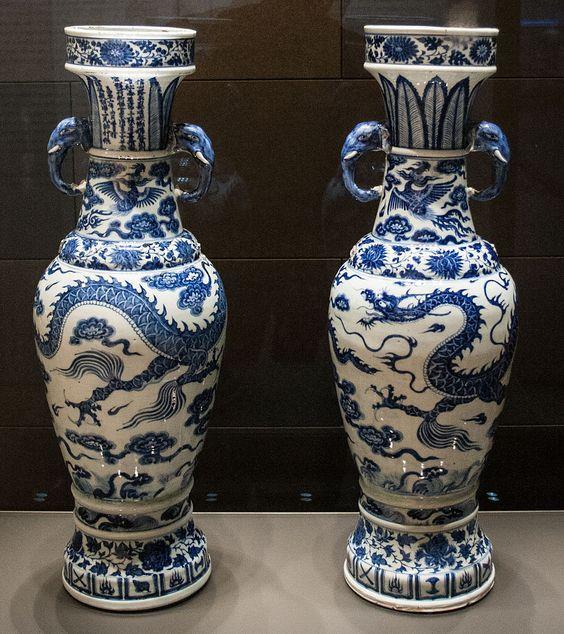 The David Vases. Yuan Dynasty, China. 1351 C.E.