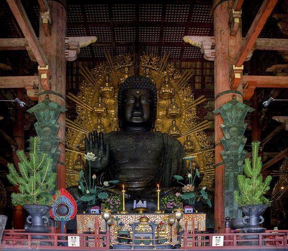 The Great Buddha attodai-ji. Nara, Japan. Various artists, including sculptors Unkei and Keikei, as well as the Kei School.