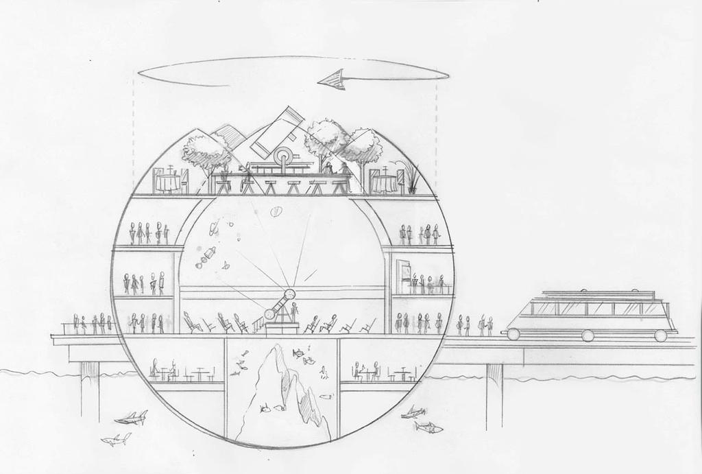 CONCEPT The pier is to be a ʻthird placeʼ for fun, entertainment and conversation.