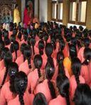 (Pic#) Then 100+ women took diksha intiation in the new temple. (Pic$) before we left for APD Gurgaon Guru Puja.