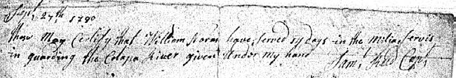 1789; that the affiant was 15 years of age at the time the couple were married at the affiant s father s home. [On February 26, 1846, John M.