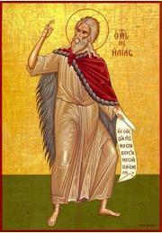 In other Icons, Elias appears as a strict ascetic full of zeal for faith in the true God, yet, afraid of the love God has for him.