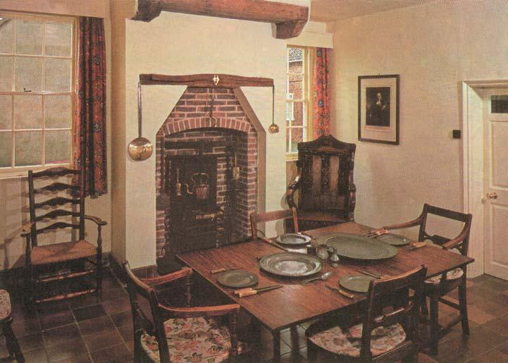 Susanna Wesley s kitchen in the Old Rectory, Epworth. The place where Susanna conducted the conventicles that John and Charles attended as children.