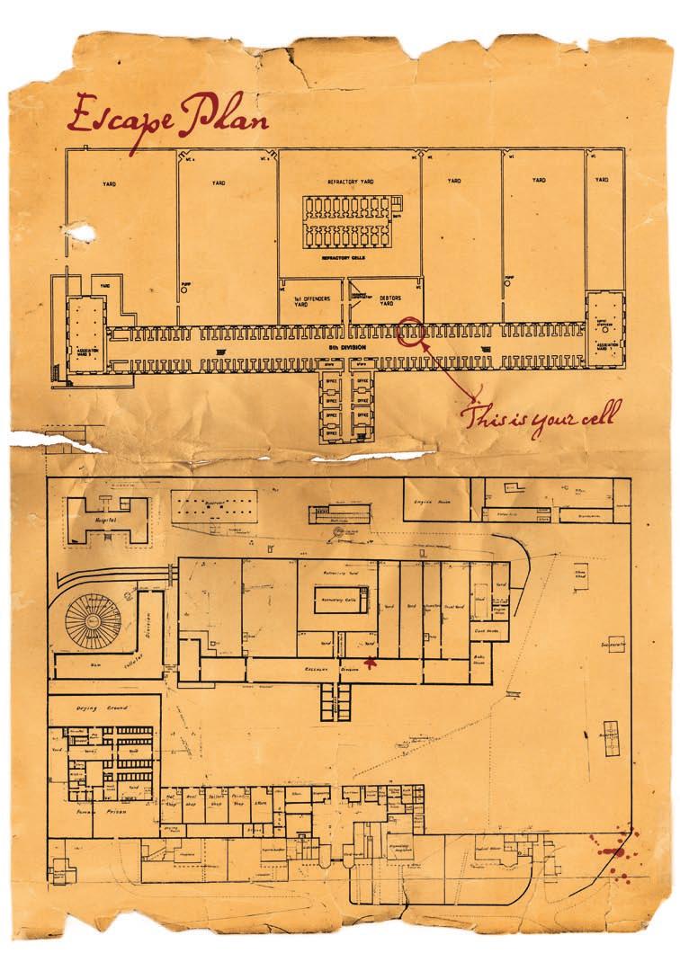 Main Cell Block, 1859 Floor Plan Fremantle Prison Collection Site plan