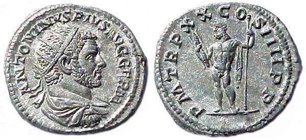 Antoninianus of Caracalla, 27 CE Both: http://www.accla.org/actaaccla/kramer.