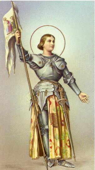 Saint Joan of Arc Saint Joan of Arc was born in France to pious parents of the peasant class. At a very early age she saw visions of saints and heard them speak to her.