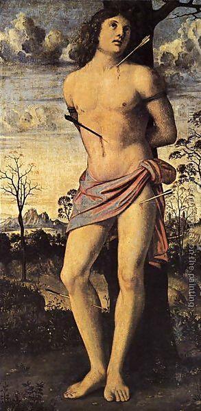Saint Sebastian Saint Sebastian was raised in Italy. He entered the Roman army in order to assist the confessors and martyrs during their sufferings.