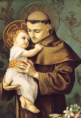 1. ST. ANTHONY S LILIES Pictures and statues of St. Anthony often portray him holding a lily. This beautiful flower has long been regarded in Christian art as a symbol of integrity of life.