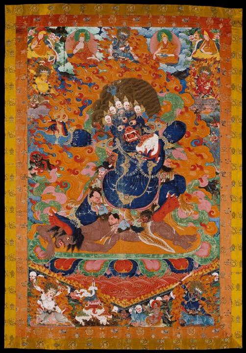 BUDDHISM IN TIBET The images of the wrathful Buddhas are representing Tantric texts that say the poisonous emotions, such as passion and wrath can be removed by cultivating and transmuting the
