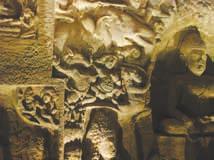 POST-MAURYAN TRENDS IN INDIAN ART AND ARCHITECTURE 57 The theme of Mara Vijaya has been painted in the caves of Ajanta.