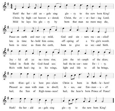 Closing Hymn Words: French carol; tr. James Chadwick (1813-1882), alt. Music: Mendelssohn, Felix Mendelssohn (1809-1847); adapt. William H.