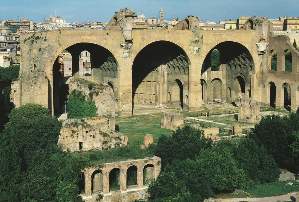 108 CHAPTER 4 The Roman Legacy 4.28 Ruins of the Basilica of Constantine, 306 315 ce.