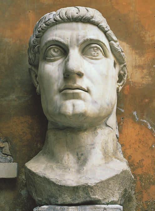 The End of the Roman Empire 109 4.29 Head of the Colossal Statue of Constantine, 324 330 ce.
