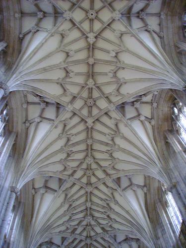 Our ceiling may not look like the Winchester Cathedral, but it is intriguing in its own way.