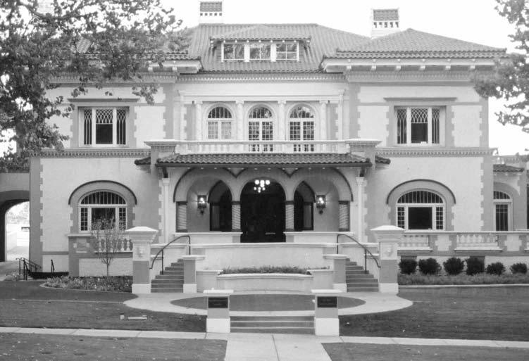 Photo by Design Corps Photo by Design Corps The front, or facade, of the Walker Mansion has a balanced look.