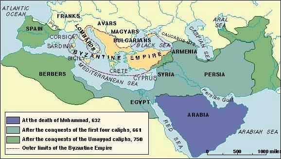Meanwhile, the Roman Empire survived on as the Byzantine Empire with its capital in Constantinople (now Istanbul).