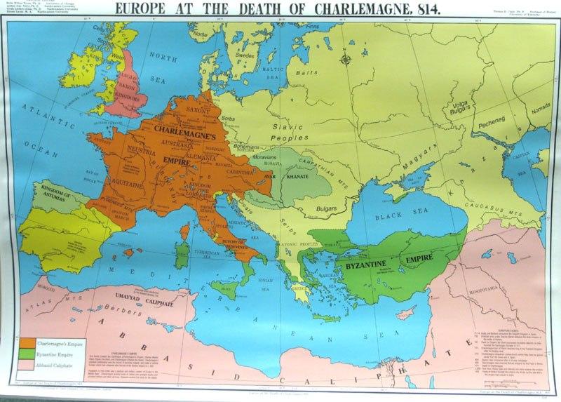King Charlemagne had consolidated western Europe,