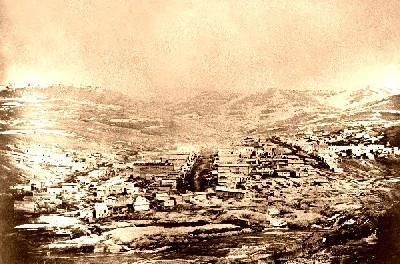 BIRTH OF VIRGINIA CITY Townsite was limited to 320 acres No plan for city, but the main street was Wallace because