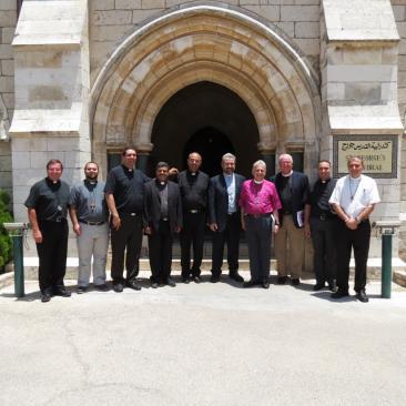AFEDJ Visits the Diocese of Jerusalem and its Institutions On Tuesday, 02 July 2013, a delegation from the American Friends of the Episcopal Diocese of Jerusalem (AFEDJ) represented by The Rev d Dr.