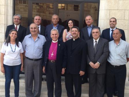 Bishop Suheil Meets with Pastoral Committee in Amman Bishop Suheil also brought condolences to the Halaseh family in Jordan.