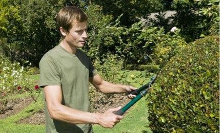 garden tools and prepare to