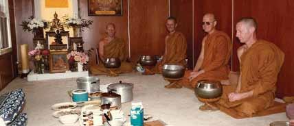 AJAHN S LIFE Celebrating the end of the Rains Retreat, 1984 Dana in the donated shearers shed, end 1984 Brahm moved into a tent and then half a water tank.