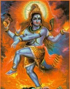 Shiva stood on one foot for several hundred thousand years transforming himself to Aja-