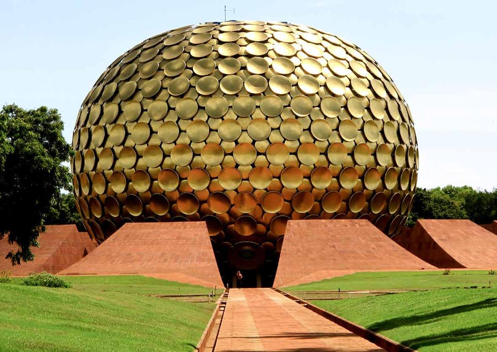 30th March Meditation + Auroville + Matrimandir + Intuition Talk We will start the morning with the third Vedic meditation session followed by a buffet breakfast at the hotel.