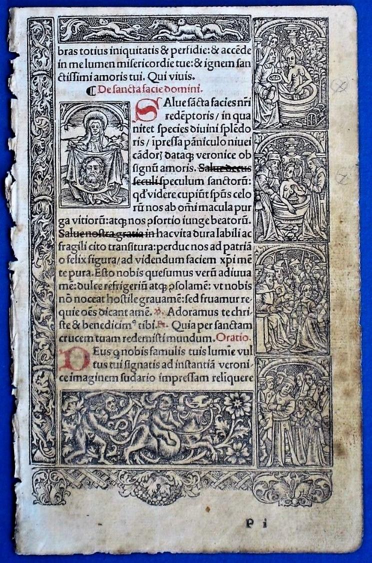 With the wide use of printing, Books of Hours became unfashionable as they had lost their role as