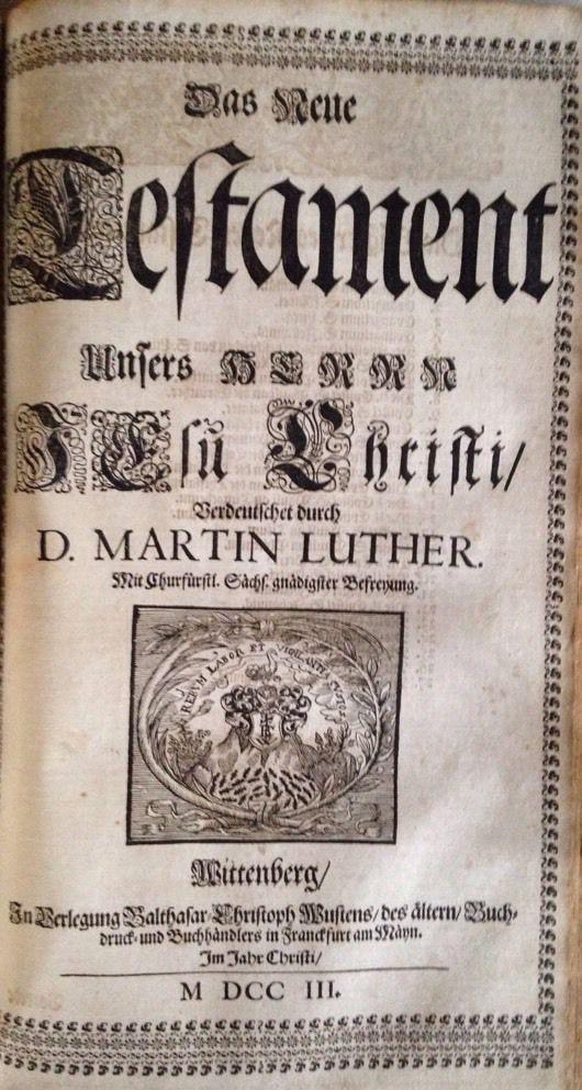 It was not only the idea of a purified text of the Bible in the German language that caused excitement, it was Luther s interpretation of it.