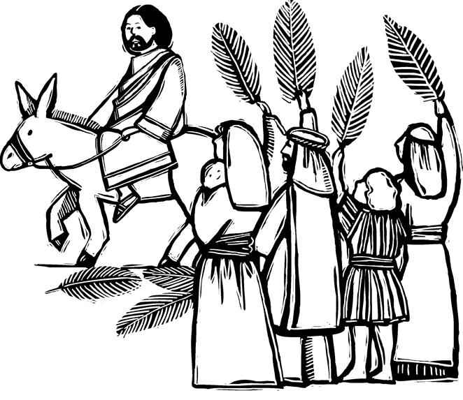 Lent Six: Luke 19:28-40 (NRSV) Palm Sunday Jesus Triumphant Entrance into Jerusalem 28After he had said this, [Jesus] went on ahead, going up to Jerusalem.