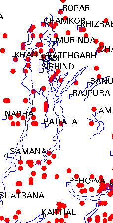 on Sutlej PC Optical (IRS P6) and SAR (Radarsat) images showing the