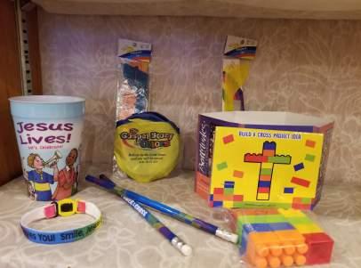 SOUL FOOD Have you ever noticed on your way in or out of the Narthex, we have an assortment of seasonal Christian items offered? They are on the shelves against the wall.