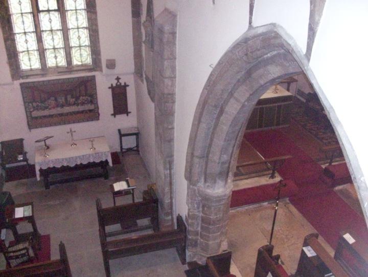 the abutment to the church Fig 31 taken by me 23/10/10 shows the abutment of the