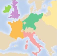 Give examples. Geography in History 1. Region Refer to the map below. What conclusion can you draw about European interest in science and learning during the period of the 1500s and 1600s? 2.