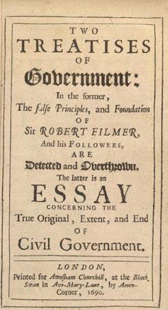 Locke (continued) Treatises of Government Rights Property is most sacred Legislative branch #1