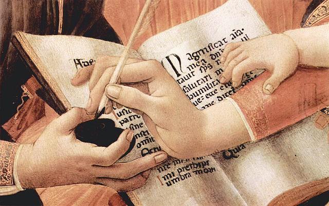 Madonna of the Magnificat (detail) --