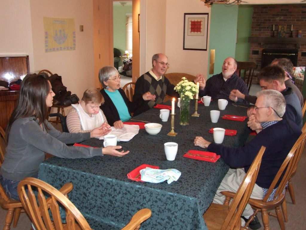 Meals: Grace, Table Time, Prayer The table is attractively set. Attention is given to a seating plan so that Core Members who need support at the table have an Assistant beside them.