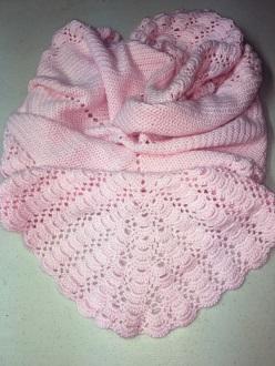 6. Lorraine Erani Hand Crocheted Baby Afghan Pink $26 $ 60 7.