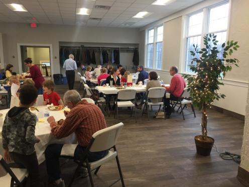 April 28, we began Phase 2, fittingly, on the first day using renovated Fellowship Hall, holding a Vision Retreat in which we shared dinner and considered the kind of life God would have the church