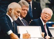 High Holiday Resource Guide 21 Israel Establishes Peace with Jordan Jordan s King Hussein and Israel s Yitzhak Rabin sign a peace treaty, making Jordan the second Arab state to recognize Israel.