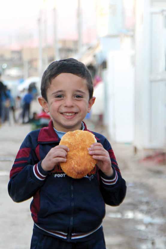 Help a refugee like this little boy, who s holding some bread from a bakery that Heaven s Family helped start in a refugee camp in Iraq. Rape has become a weapon of war.