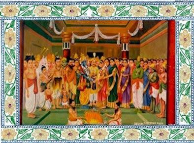 In the presence of all the Devas, Lord Srinivasa