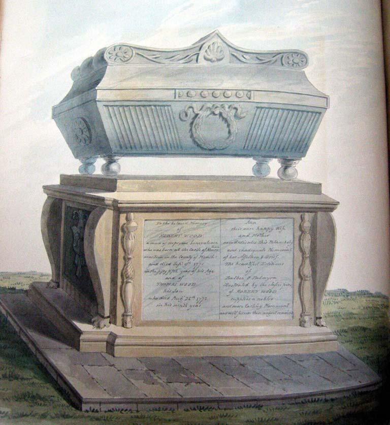 THE DIVAN CLUB, 1744-46 Plate 8: Painting of Robert Wood s Tomb, by Frederick, 3rd Earl of