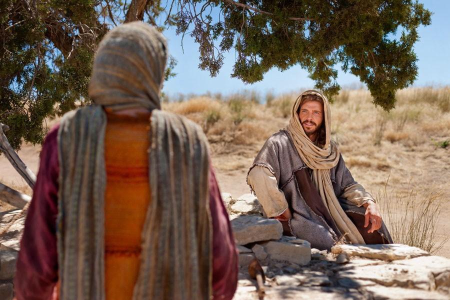 27 Just then his disciples came. They were astonished that he was speaking with a woman, but no one said, What do you want? or, Why are you speaking with her?