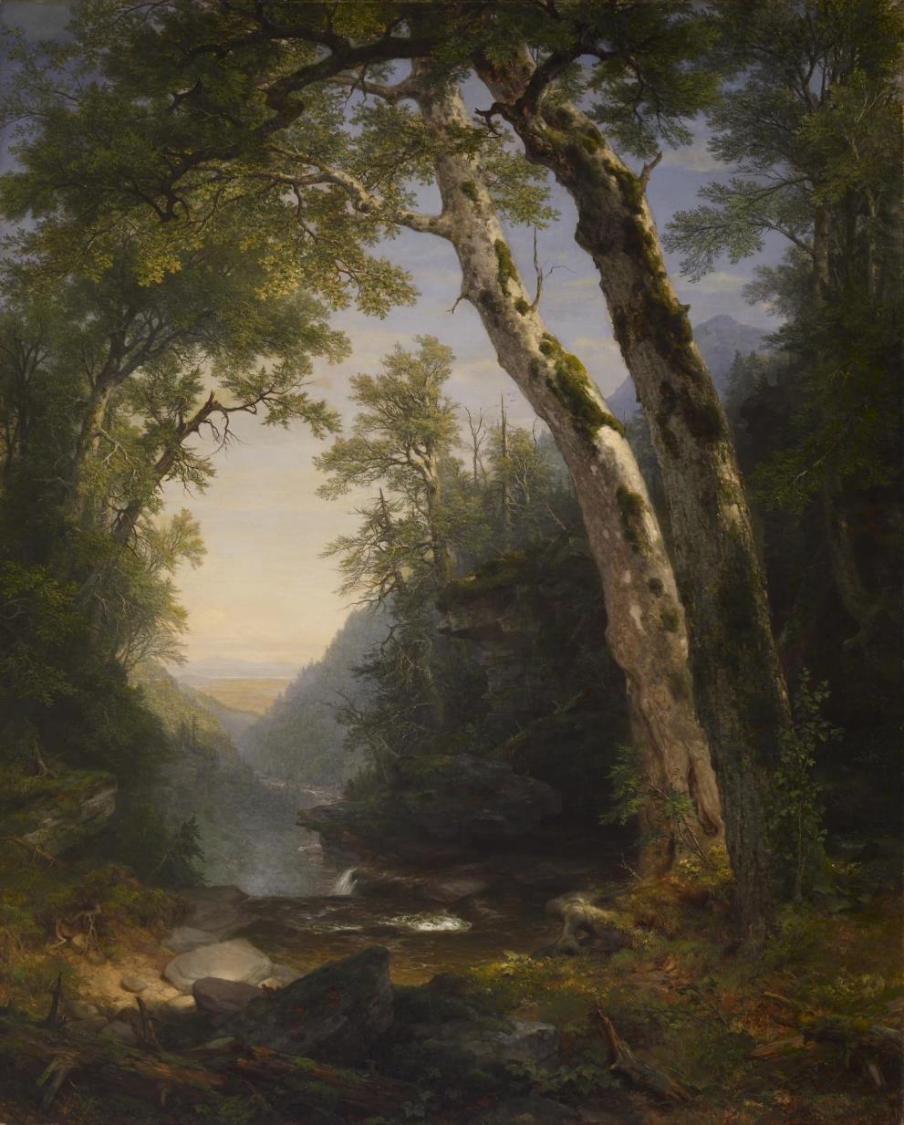 The Catskills, 1859 by Asher Durand "Asher Durand believed that the landscape was such an integral part of American identity that he proclaimed that every American family