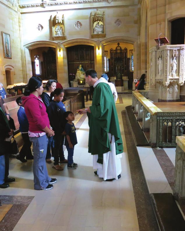 November Fr. Emmanuel Taylor, O.P. and Fr. Felix Cassidy, O.P. bless devotees with the relic of St. Jude following the 5:30 p.m. weekday Mass.