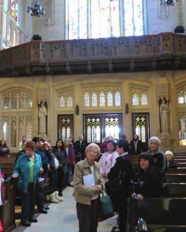 , former Shrine director, and a tour of the church with docent Diana Wild.