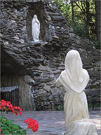 Millions of pilgrims travel to Lourdes each year.