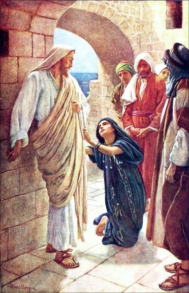 He answered, I was sent only to the lost sheep of the house of Israel. But she came and knelt before Him, saying, LORD, help me.